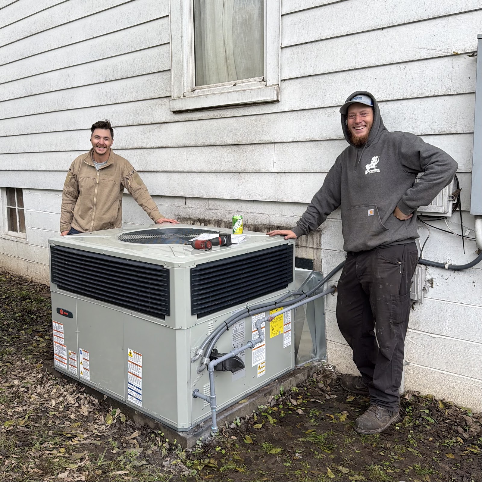 Premier Heating and Air branded job site
